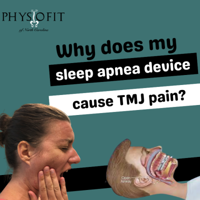 Why does my sleep apnea device cause TMJ pain?