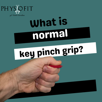 What is normal key pinch grip?