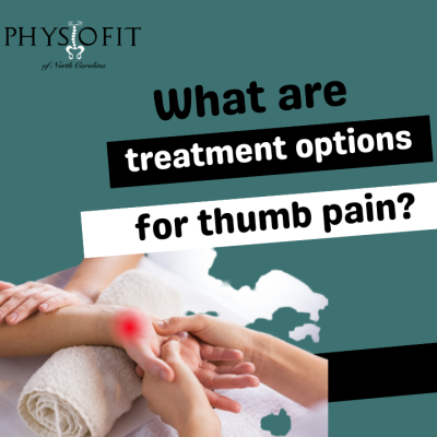 What are treatment options for thumb pain?