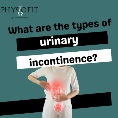 What are the types of urinary incontinence?