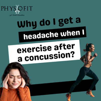 Why do I get a headache when I exercise after a concussion?